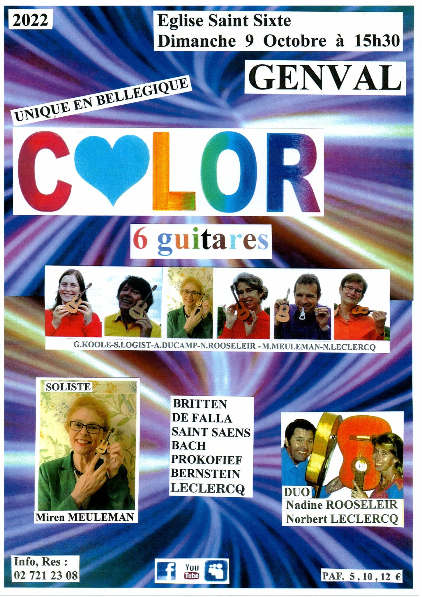 color 6 guitares @ eglise saint sixte | Rixensart | Région Wallonne | België